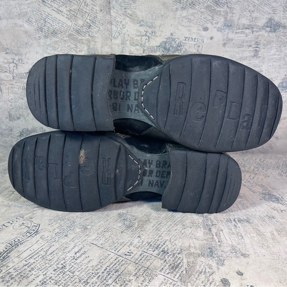 Replay Ankle Boots Zip Side Leather & Denim Deconstructed Biker Boots - Picture 9 of 13